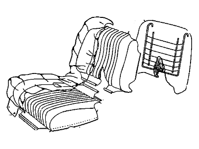 Chevy 16774013 Seat Back Assembly