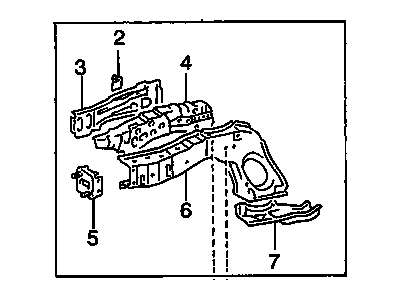 Chevy 94857096 Sidemember Assembly