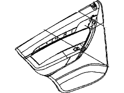GM 95997154 Trim, Rear Side Door Trim 95997154 GM Trim, Rear Side Door Trim Illustration 1 of 1
