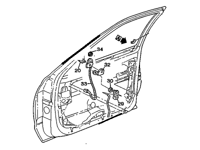 Cadillac 25625427 Door Shell