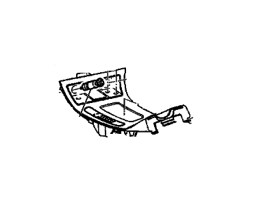 Oldsmobile 12481211 Console Panel