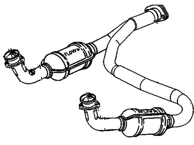 GMC 19208463 CONVERTER,3WAY CATALYTIC(W/EXHAUST MANIFOLD PIPE)(INCLUDES 7)