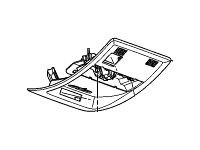 Chevy 22780465 CONSOLE,ROOF(INCLUDES 1,2,4-6,7-13)(CASHMERE)