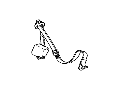 1998 GMC C2500 Suburban Seat Belt - 12470271