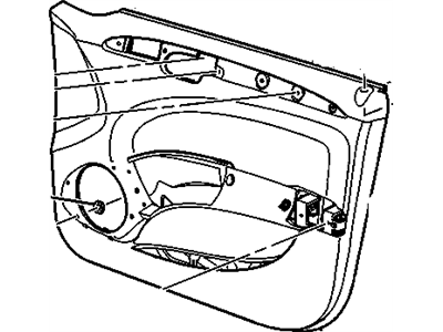 Buick 15826370 TRIM,FRONT SIDE DOOR(INCLUDES 3-12,15-20,22-33,35,36)(SHALE)(FRENCH STITCH BOLSTER)