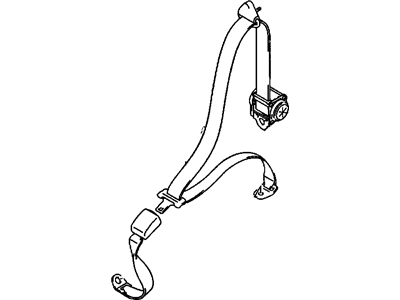 30022467 GM Belt Kit, Seat Belt, Rear Passenger Side Illustration 1 of 1