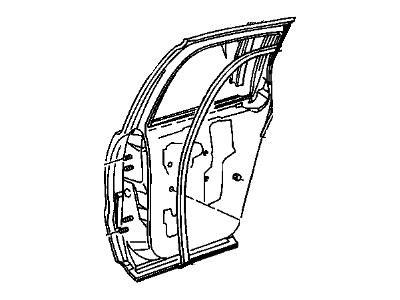 10269595 GM Door Shell, Rear Driver Side Illustration 1 of 1