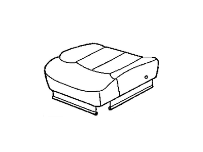 GM 12476172 Cover, A95 - Front Bucket Seat, Red, Driver Side