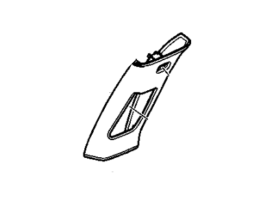 Buick 25873256 PANEL,CENTER PILLAR UPPER TRIM(INCLUDES 12-14)(PART OF 8)(TITANIUM)