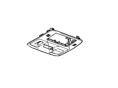 Chevy 92241129 CONSOLE,ROOF(INCLUDES 3,9,10)(BLACK)