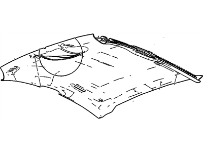 GM 15234497 Panel, Roof Headlining, Opel Gray GM 15234497 Panel, Roof Headlining, Opel Gray