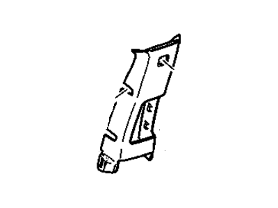 Chevy 22898844 PANEL,CENTER PILLAR UPPER TRIM(SHALE)(W/O SHOULDER BELT COVER)(*KIT1,KIT2,KIT3,KIT4,KIT5,KIT6)
