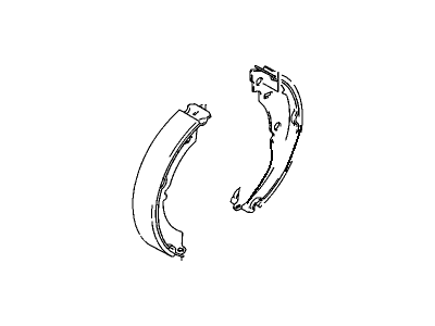 2000 Chevy Metro Brake Shoe - 91173563