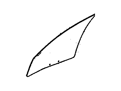 Oldsmobile 25655321 Door Glass