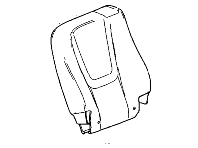 Chevy 22902906 COVER,REAR SEAT BACK(PART OF 14)(SPICE RED)