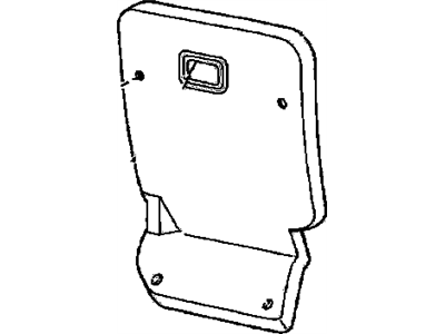 GMC 14058161 PANEL,REAR SEAT CUSHION TRIM(CHARCOAL)(PAINT TO MATCH)