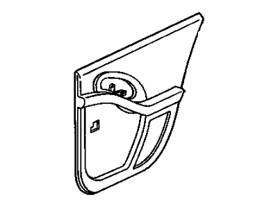 Pontiac 22567040 TRIM,REAR SIDE DOOR(INCLUDE 2,6,7,18)(RED)
