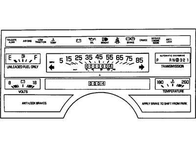 Buick 16201524 Instrument Cluster