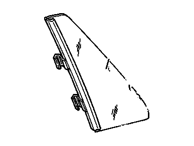 GM 20598905 Vent Glass, Driver Side 20598905 GM Vent Glass, Driver Side Illustration 1 of 1