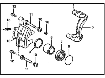 Chevy Prizm Brake Calipers - 94857013