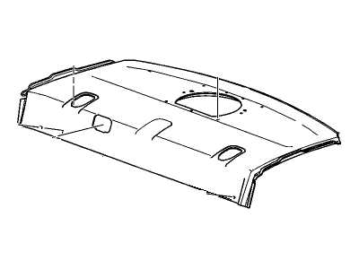Cadillac 25979042 TRIM,REAR WINDOW PANEL(INCLUDES 1,8,9)(CASHMERE)