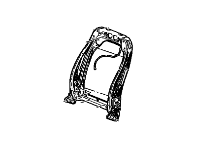 Cadillac 13578619 FRAME,FRONT SEAT BACK(INCLUDES 11,12,14,15)(POWER)(W/O MEMORY)