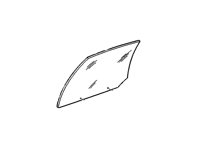 Cadillac 25669855 Door Glass