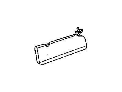 GM 10113303 Sunshade, Driver Side 10113303 GM Sunshade, Driver Side Illustration 1 of 1