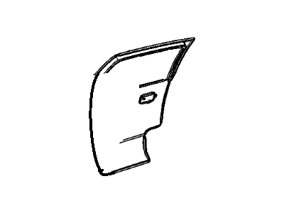 GM 20753240 Outer Panel, Rear Passenger Side