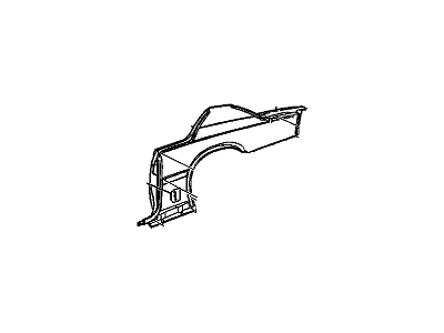 25725456 GM Quarter Panel, Rear Outer Driver Side Illustration 1 of 1