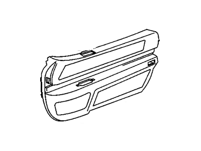 GM 20729228 Panel, Front Door Trim, Red Flame GM 20729228 Panel, Front Door Trim, Red Flame