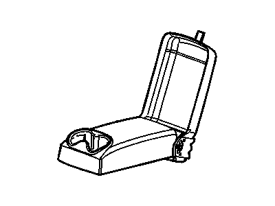 GM 19123769 Armrest, Rear Seat Center Armrest, Gray 19123769 GM Armrest, Rear Seat Center Armrest, Gray Illustration 1 of 1