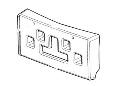 Buick 95393401 ATTACHMENT KIT,FRONT LICENSE PLATE BRACKET(INCLUDES 1-3)