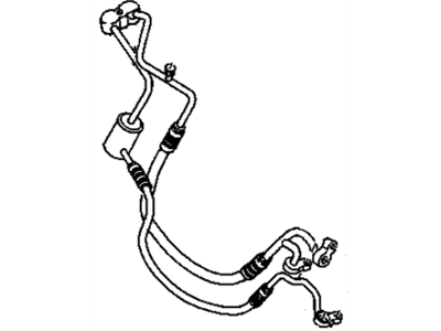 Chevy 10441063 HOSE,A/C COMPRESSOR & CONDENSER(INCLUDES 2,7,11,19)(FOR VEHICLE BUILT WITH A/C COMPRESSOR & CONDENSER HOSE ASM W/10MM THICK BLOCK TO ACCUMULATOR)(1ST DESIGN SEE 19213205)