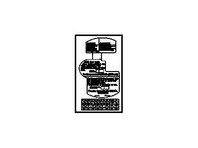 Chevy 52370336 LABEL,CNG TANK INSPECTION INFORMATION(3.001)