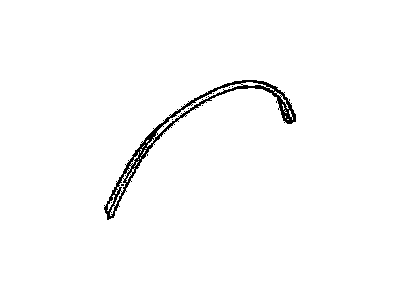 14021465 GM Wheel Opening Molding, Front Driver Side Illustration 1 of 1