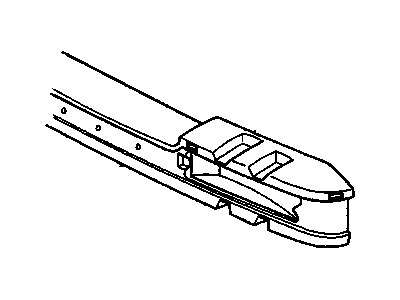 1644097 GM Impact Bar, Front Illustration 1 of 1