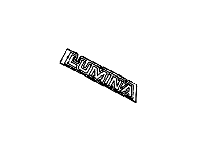 GM 10212756 Nameplate, Front 10212756 GM Nameplate, Front Illustration 1 of 1