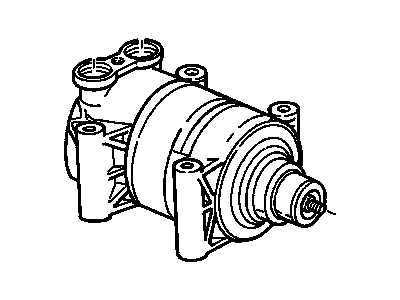 Cadillac 19169353 COMPRESSOR,A/C(INCLUDES O-RINGS)(INCLUDES 2-16)(REMANUFACTURED-NOT FOR SALE WHERE IMPORTS ARE RESTRICTED)((W/O HIGH PRESSSURE SWITCH))