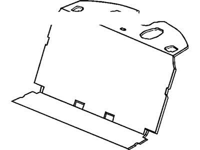 Buick 25732805 INSULATOR,REAR SEAT BACK BODY PANEL(NON PASS THROUGH)