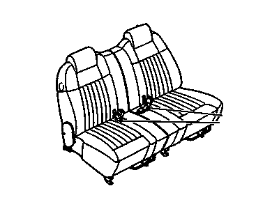 Pontiac 88895095 BELT KIT,REAR SEAT (BUCKLE SIDE)(SABLE)