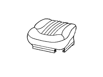 Chevy 12479576 COVER,DRIVER SEAT CUSHION(2ND DESIGN;VINYL SEAT CUSHION COVER FACING;1ST DESIGN SEE 12377600)(GRAPHITE)
