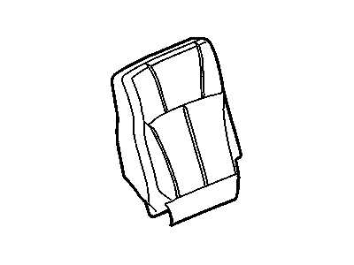 Chevy 88948960 COVER,REAR SEAT BACK(35%)(PEWTER)(LESS CHILD SEAT HOOKS;FOR 2ND DESIGN SEE 88981235)