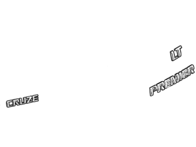 Chevy 42656798 EMBLEM PKG,BODY(INCLUDES 2-4)(BLACK)(INSTALL 1.00)(0.0252 KG)(PREMIER)