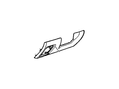 Chevy 20911281 FILLER,INSTRUMENT PANEL STEERING COLUMN OPENING(INCLUDES 31,33,34)(NEUTRAL)(W/O COMPARTMENT)(*KIT2)