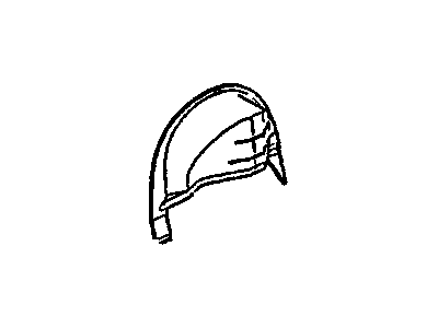3545916 GM Inner Wheelhouse, Passenger Side Illustration 1 of 1