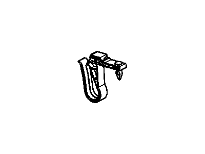 11561419 GM Clip, Hydraulic Brake Pipe, Black Illustration 1 of 1