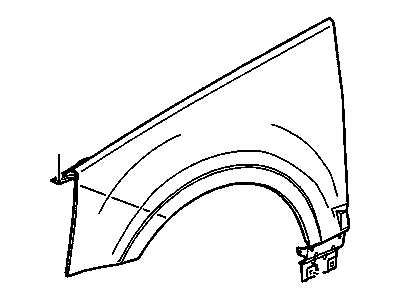 Cadillac 88890927 FENDER,FRONT(INCLUDES 2)