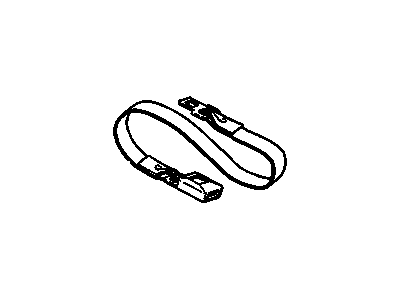Pontiac 12533460 EXTENSION KIT,SEAT BELT(BLACK)(TYPE ALUMINUM BASECOAT)(15")(REFER TO SERVICE INFORMATION BULLETIN ON SEAT BELT EXTENDERS FOR DETAILED INFORMATION)