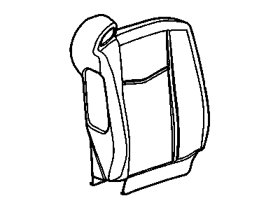 GM 88895472 Cover, Front Seat Back And Back Of Back, Passenger Side GM 88895472 Cover, Front Seat Back And Back Of Back, Passenger Side